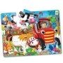 Primul meu mare puzzle de podea Animale la ferma 12 piese 60.96x45.72 cm asamblat